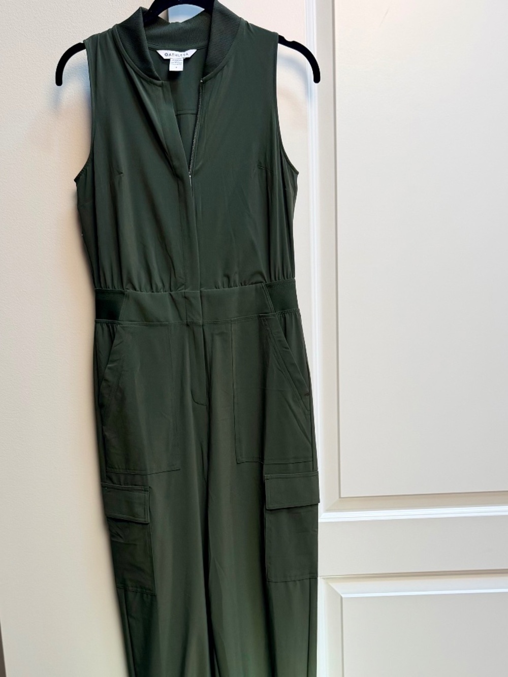 Athlete Brooklyn Utility Jumpsuit Aspen Olive Green Size 2